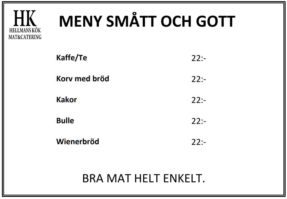 smått och gott – men bra mat helt enkelt